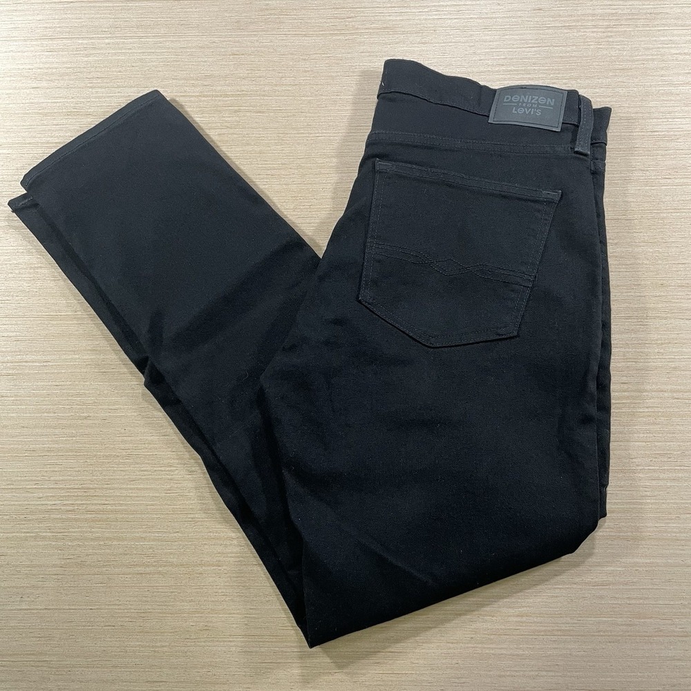 Denizen From Levi's NEW Men's Black Flex Stretch 288 Skinny Jeans 36x30